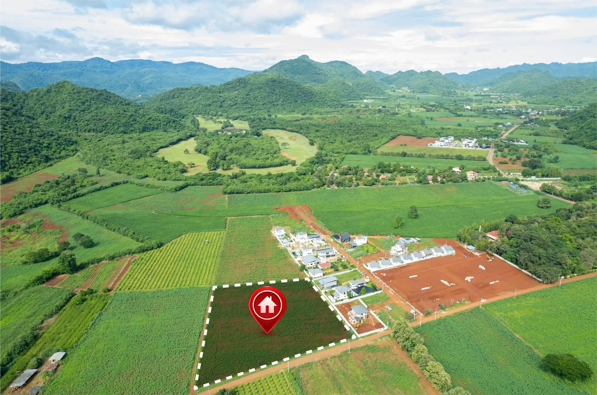 Verified plots near new airport